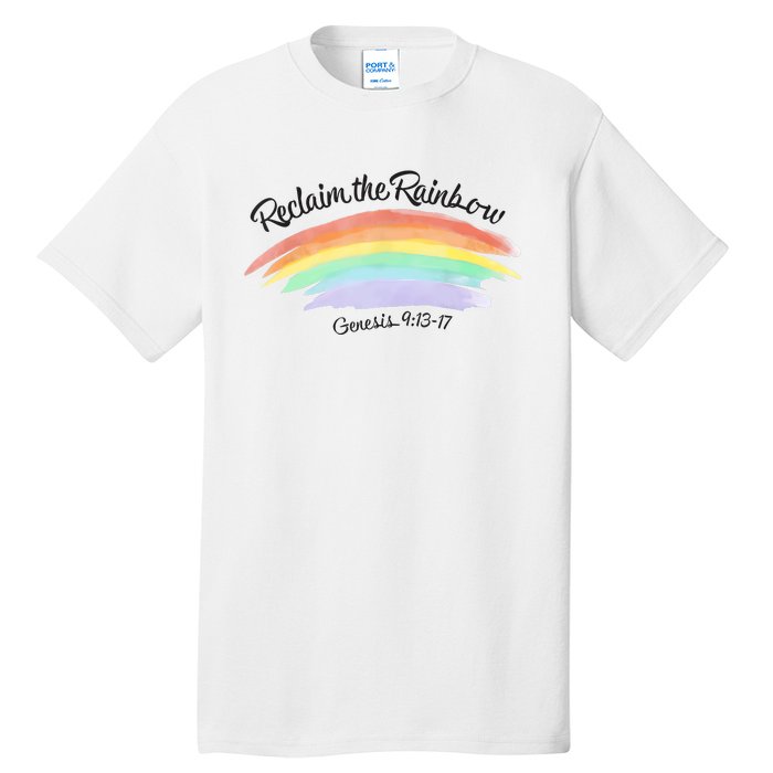 Reclaim The Rainbow 9.13 17 Bible Verse Christian Tall T-Shirt