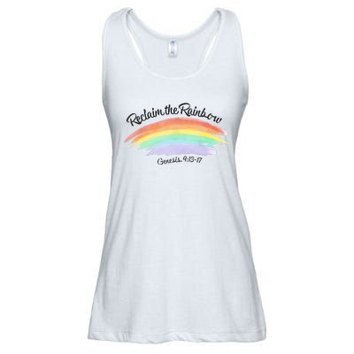 Reclaim The Rainbow 9.13 17 Bible Verse Christian Ladies Essential Flowy Tank