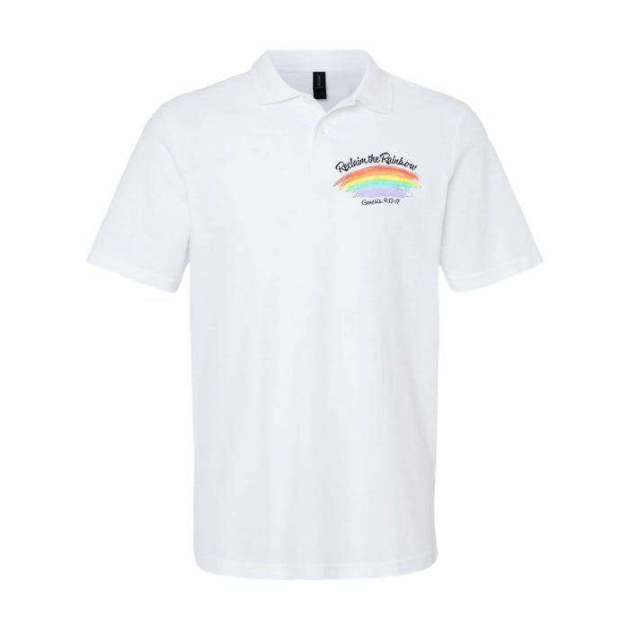 Reclaim The Rainbow 9.13 17 Bible Verse Christian Softstyle Adult Sport Polo