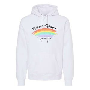 Reclaim The Rainbow 9.13 17 Bible Verse Christian Premium Hoodie