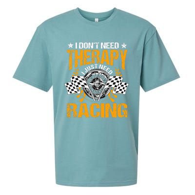 Racing Therapy Racer Race Track Racetrack Racers Raceday Sueded Cloud Jersey T-Shirt