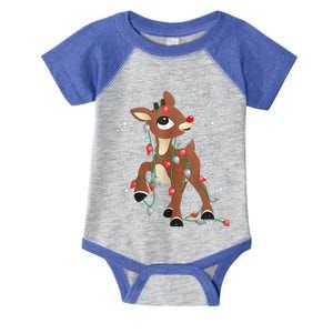 Rudolph The Red Nose Reindeer For and Christmas Fan  Infant Baby Jersey Bodysuit