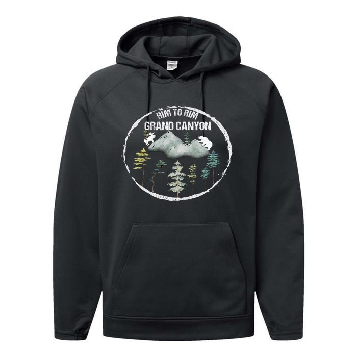 Rim To Rim R2R 2022 Grand Canyon National Park Arizona Travel Lover Camping Performance Fleece Hoodie