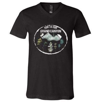 Rim To Rim R2R 2022 Grand Canyon National Park Arizona Travel Lover Camping V-Neck T-Shirt