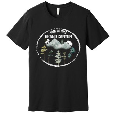 Rim To Rim R2R 2022 Grand Canyon National Park Arizona Travel Lover Camping Premium T-Shirt