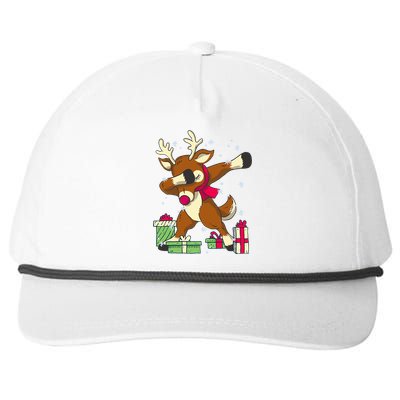 Rudolph The Red Nose Reindeer For Dab Dance Christmas  Snapback Five-Panel Rope Hat