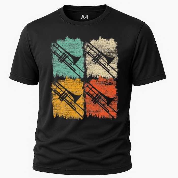 Retro Trombone Cooling Performance Crew T-Shirt