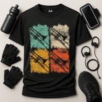 Retro Trombone Cooling Performance Crew T-Shirt