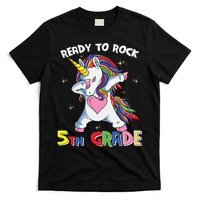 Ready To Rock 5th Grade Unicorn Graphic Plus Size Shirt For Teacher Kids T-Shirt