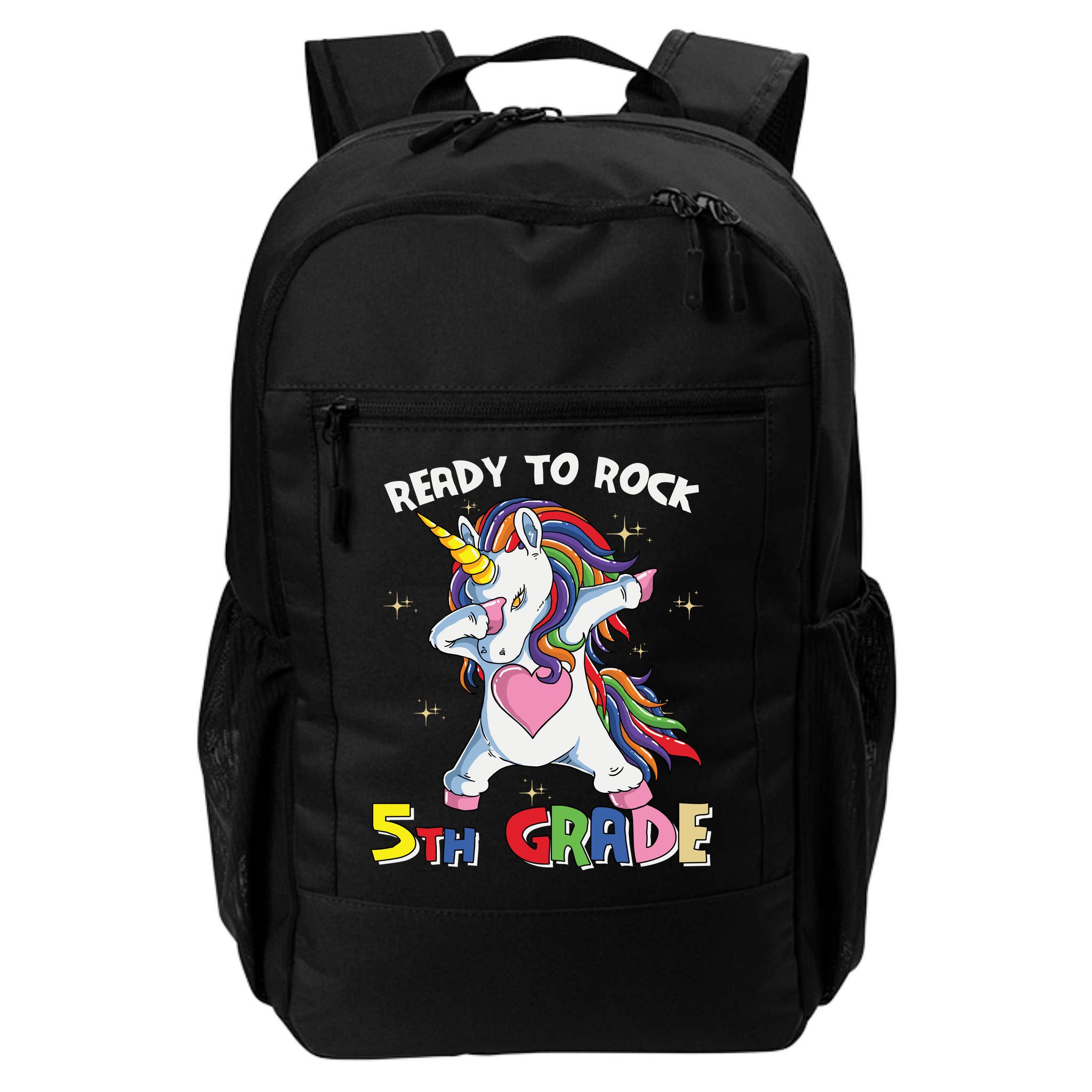 Ready To Rock 5th Grade Unicorn Graphic Plus Size Shirt For Teacher Kids Backpack