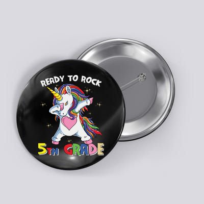Ready To Rock 5th Grade Unicorn Graphic Plus Size Shirt For Teacher Kids Button