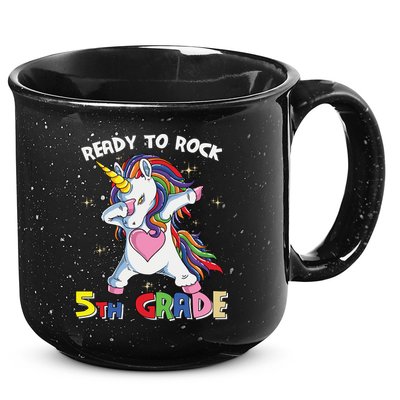 Ready To Rock 5th Grade Unicorn Graphic Plus Size Shirt For Teacher Kids 15oz Campfire Ceramic Mug