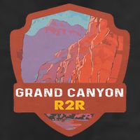 Rim To Rim R2R 2022 Grand Canyon National Park Arizona Travel Lover Camping 7 Panel Mesh Trucker Snapback Hat