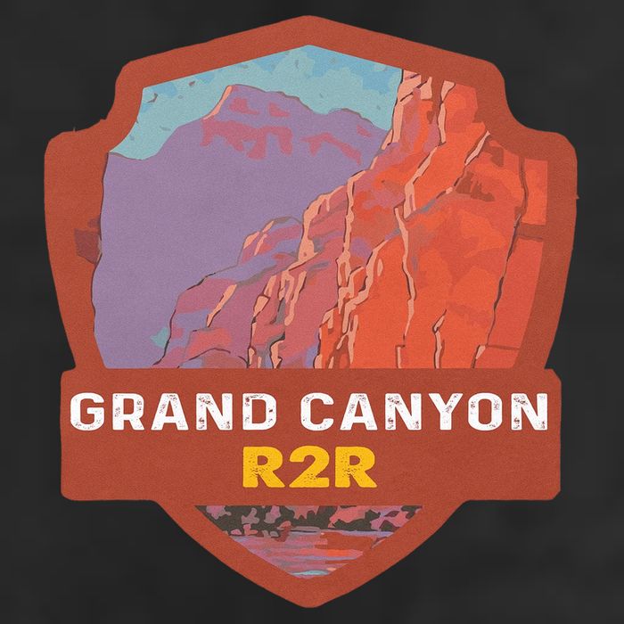 Rim To Rim R2R 2022 Grand Canyon National Park Arizona Travel Lover Camping 7 Panel Mesh Trucker Snapback Hat
