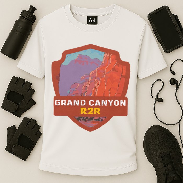 Rim To Rim R2R 2022 Grand Canyon National Park Arizona Travel Lover Camping Cooling Performance Crew T-Shirt