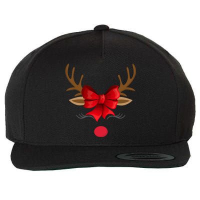 Rudolph The Red Nose Reindeer Christmas Cute Gift Wool Snapback Cap