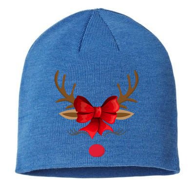 Rudolph The Red Nose Reindeer Christmas Cute Gift Sustainable Beanie