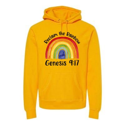 Reclaim The Rainbow Jesus Lover Christian Proverb Premium Hoodie