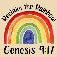 Reclaim The Rainbow Jesus Lover Christian Proverb Zip Tote Bag