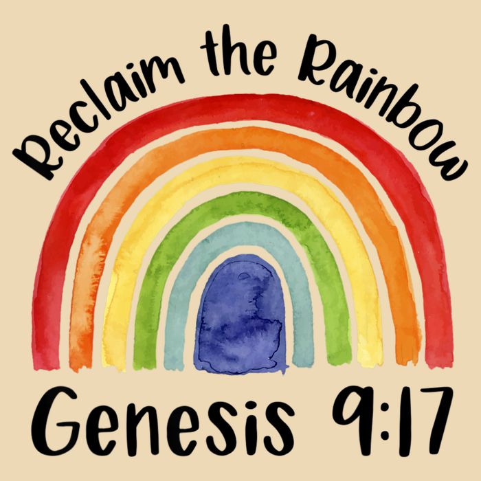 Reclaim The Rainbow Jesus Lover Christian Proverb Zip Tote Bag