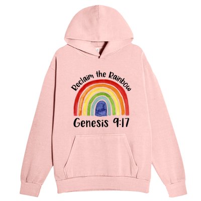 Reclaim The Rainbow Jesus Lover Christian Proverb Urban Pullover Hoodie