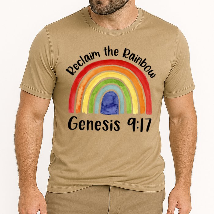 Reclaim The Rainbow Jesus Lover Christian Proverb Cooling Performance Crew T-Shirt