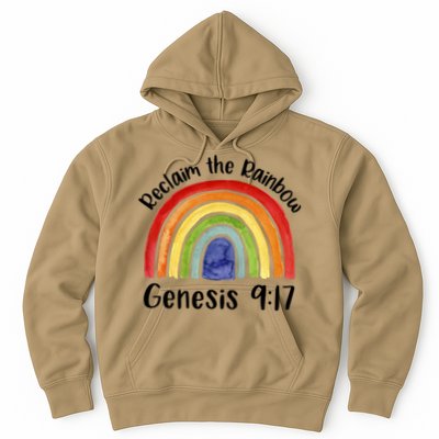 Reclaim The Rainbow Jesus Lover Christian Proverb Hoodie
