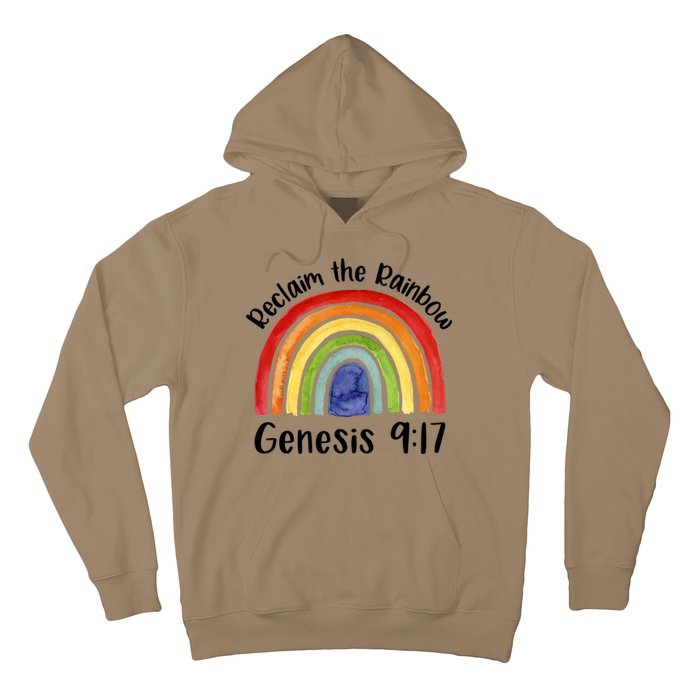 Reclaim The Rainbow Jesus Lover Christian Proverb Hoodie