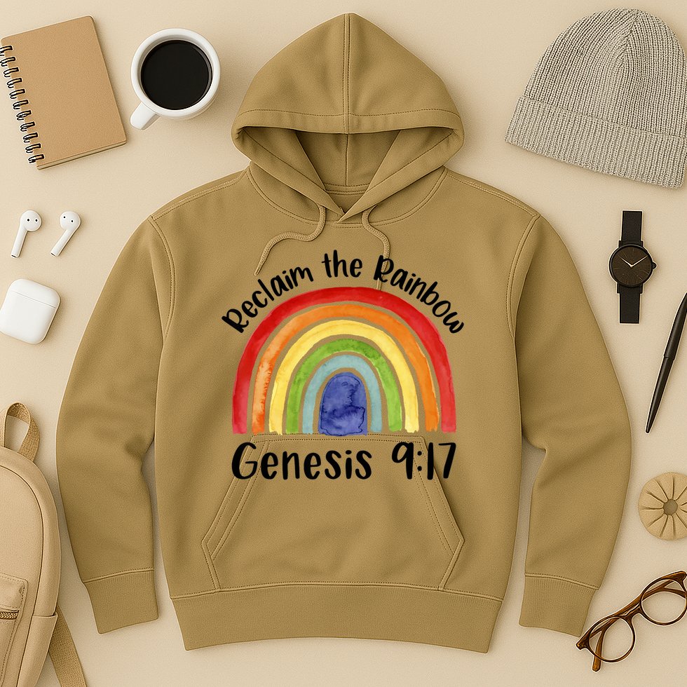 Reclaim The Rainbow Jesus Lover Christian Proverb Hoodie