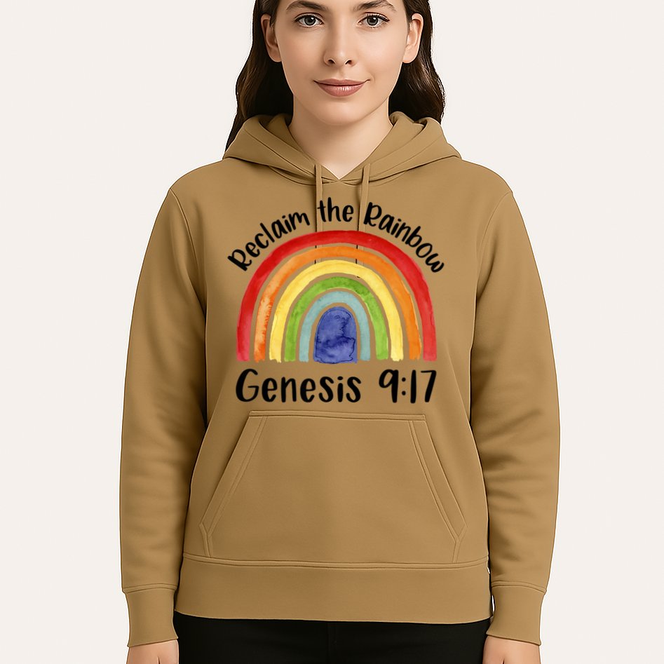 Reclaim The Rainbow Jesus Lover Christian Proverb Hoodie