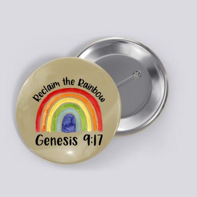 Reclaim The Rainbow Jesus Lover Christian Proverb Button