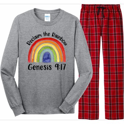 Reclaim The Rainbow Jesus Lover Christian Proverb Long Sleeve Pajama Set