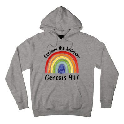 Reclaim The Rainbow Jesus Lover Christian Proverb Tall Hoodie