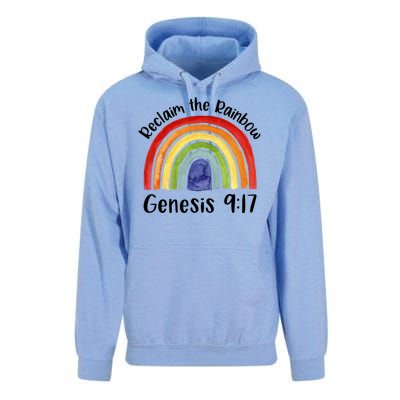 Reclaim The Rainbow Jesus Lover Christian Proverb Unisex Surf Hoodie