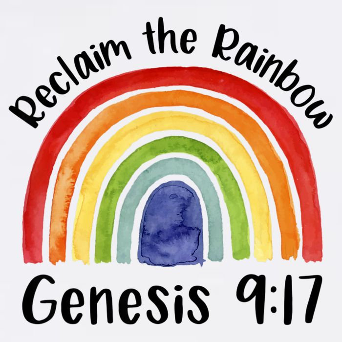 Reclaim The Rainbow Jesus Lover Christian Proverb Flat Bill Trucker Hat