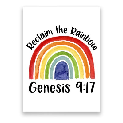 Reclaim The Rainbow Jesus Lover Christian Proverb Poster