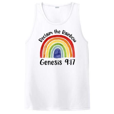 Reclaim The Rainbow Jesus Lover Christian Proverb PosiCharge Competitor Tank