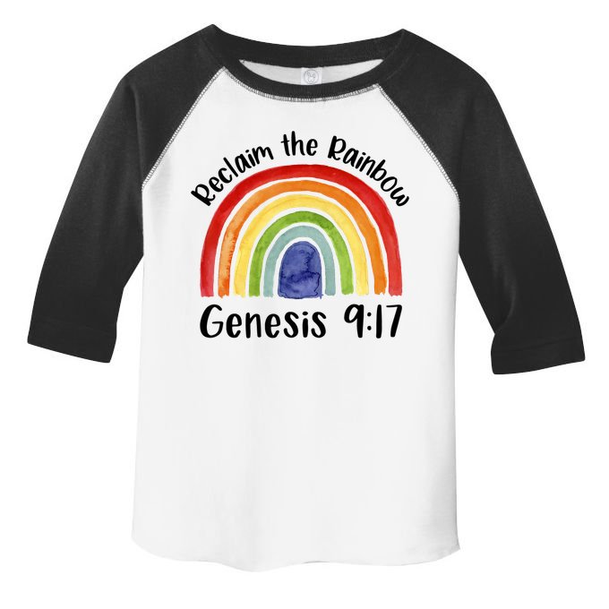 Reclaim The Rainbow Jesus Lover Christian Proverb Toddler Fine Jersey T-Shirt