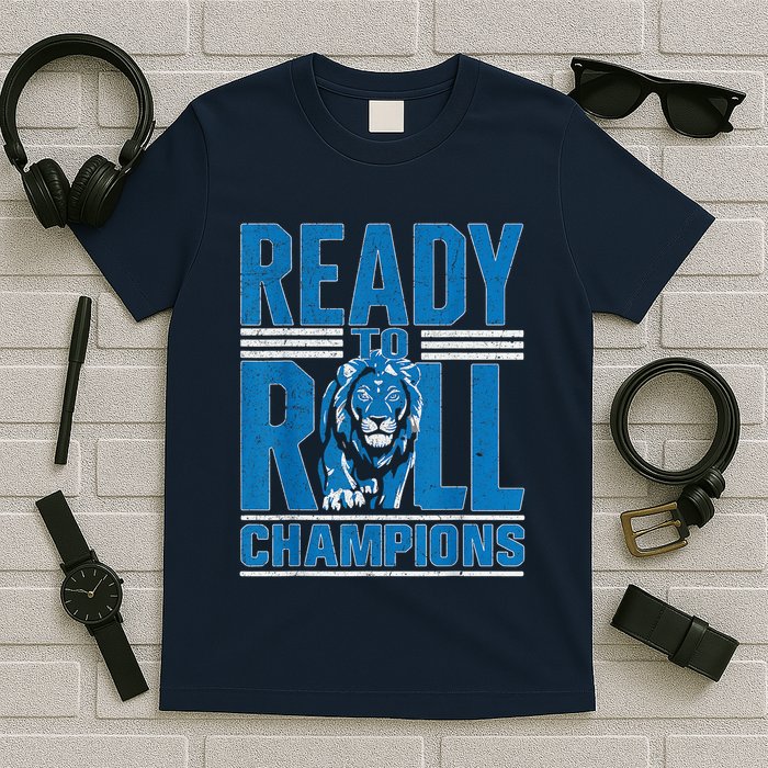 Ready To Roll Lion Graphic T-Shirt