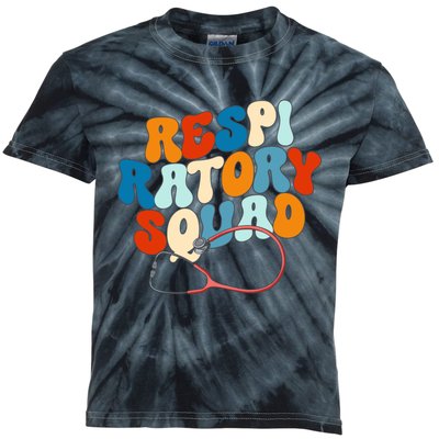 Respiratory Therapist Respiratory Squad Kids Tie-Dye T-Shirt