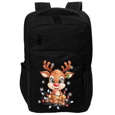 Rudolph The Red Nose Reindeer Christmas Gitfs For Impact Tech Backpack