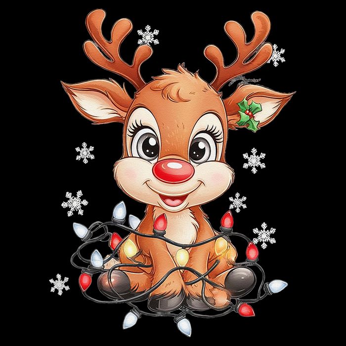Rudolph The Red Nose Reindeer Christmas Gitfs For Flat Bill Trucker Hat