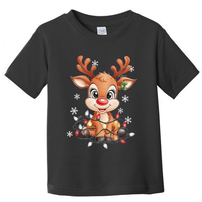 Rudolph The Red Nose Reindeer Christmas Gitfs For Toddler T-Shirt