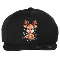 Rudolph The Red Nose Reindeer Christmas Gitfs For Wool Snapback Cap