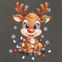 Rudolph The Red Nose Reindeer Christmas Gitfs For Cotton Canvas Backpack