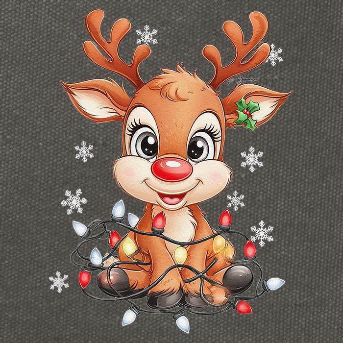 Rudolph The Red Nose Reindeer Christmas Gitfs For Cotton Canvas Backpack