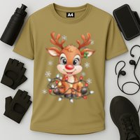 Rudolph The Red Nose Reindeer Christmas Gitfs For Performance Shirt