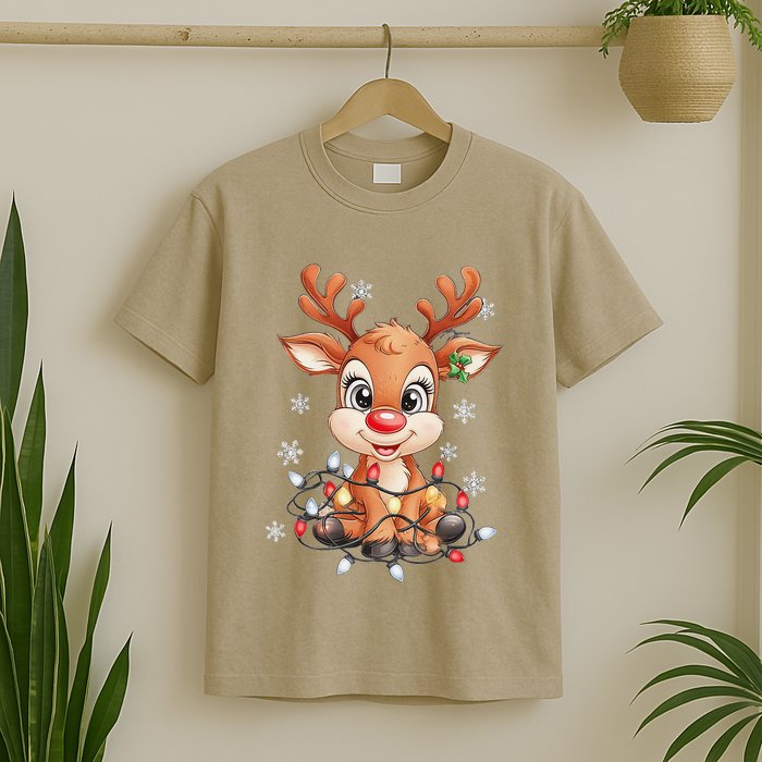 Rudolph The Red Nose Reindeer Christmas Gitfs For T-Shirt
