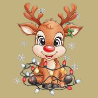 Rudolph The Red Nose Reindeer Christmas Gitfs For T-Shirt