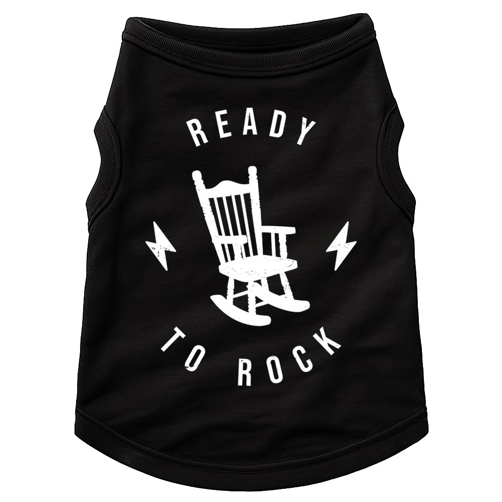 Ready To Rock Funny Rocking Chair Doggie Tank